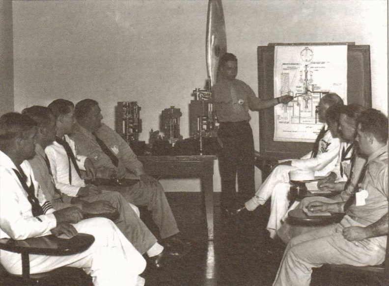 1942 Woodward training on diesel governor theory.jpg